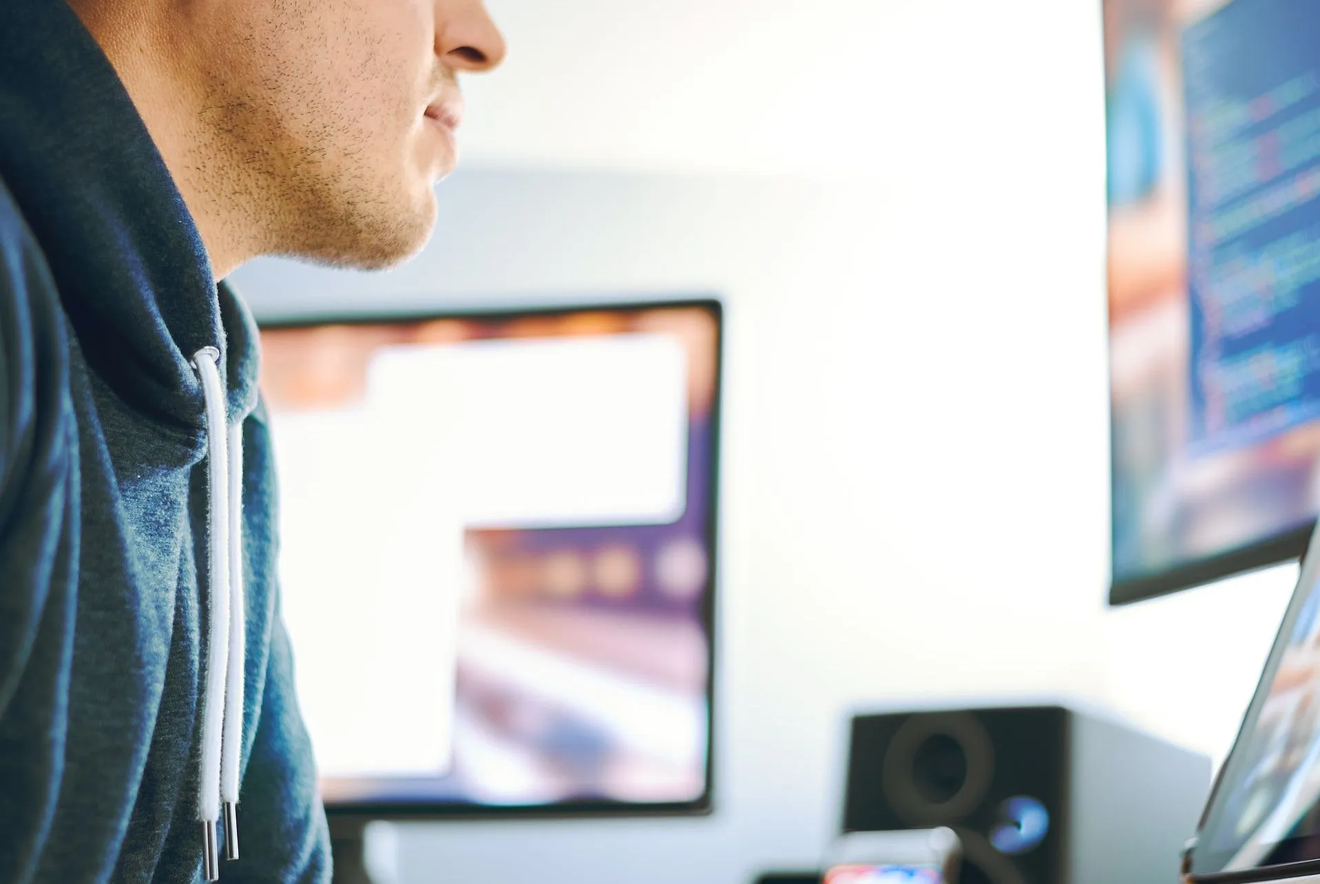 Man at computer